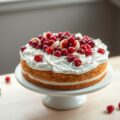 Vossebessentaart (puolukkakakku)