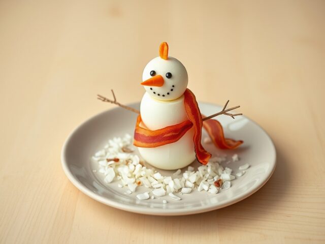 Vrolijke kindereitjes – Sneeuwpop