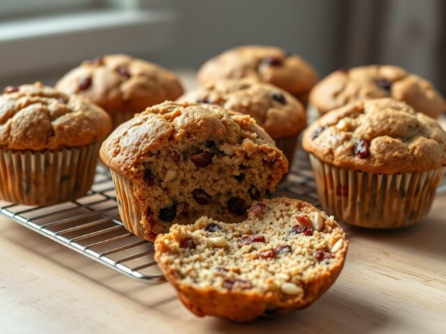 Vruchten-notenmuffins