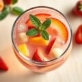 Vruchtenbowl met rosé
