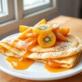 Vruchtenpannenkoek met sinaasappelmarmelade