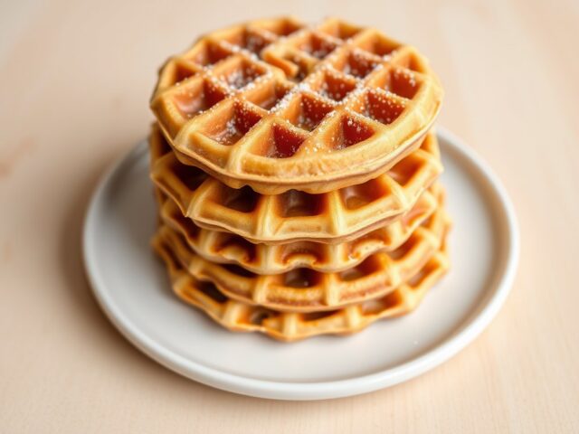 Wafels met rum en vanillesmaak.