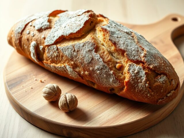 Walnoten stokbrood