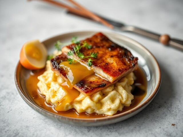 Warm gerookte palingfilet met roerei ( zie opm)