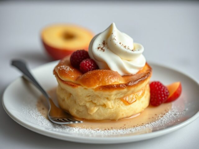 Warme amandelsoufflé met ( zie opm )