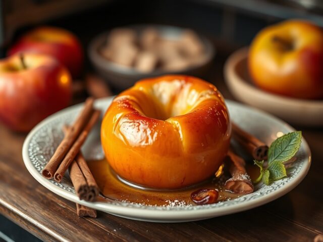 Warme appel uit de oven — AI-gegenereerde illustratie