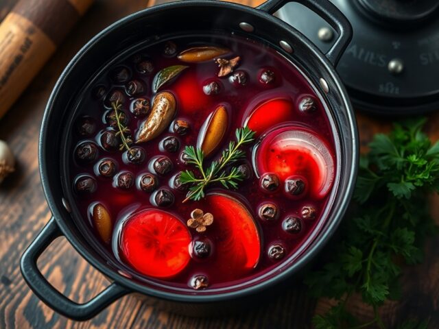 Warme marinade voor groot wild