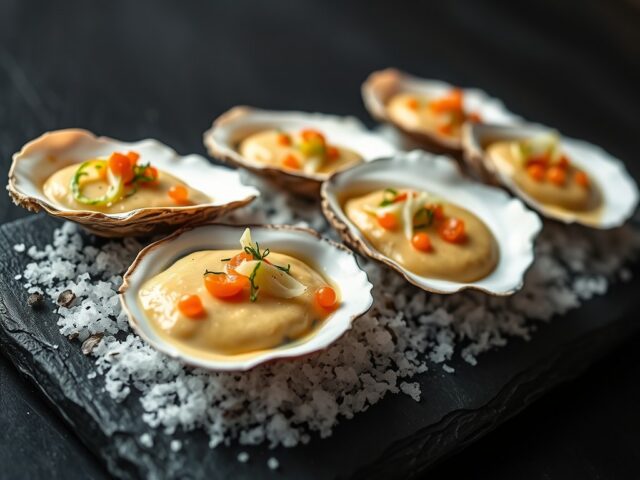 Warme oesters met venkel en kerrie