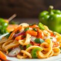 Warme pastasalade