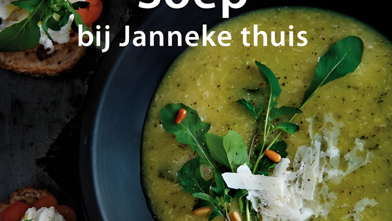 Waterkerssoep met pestocroutons