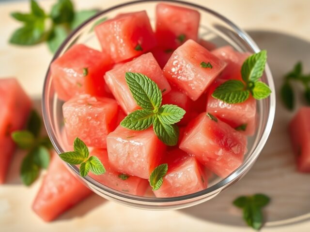 Watermeloen salade