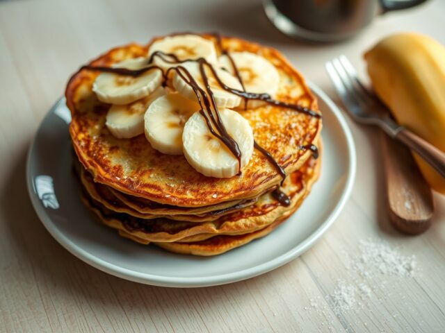 Wentelteefjes met banaan en chocolade