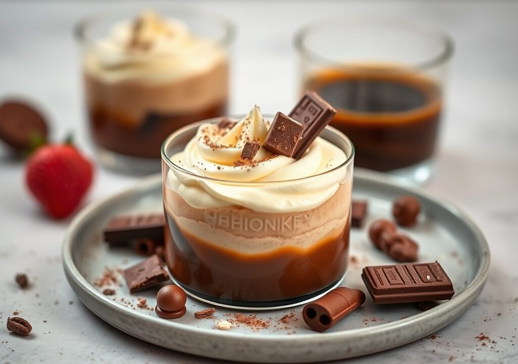 Whiskycrème mousse — AI-gegenereerde illustratie