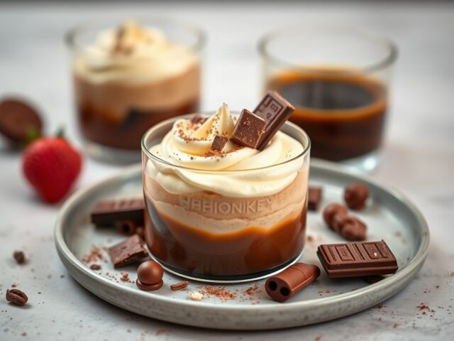 Whiskycrème mousse — AI-gegenereerde illustratie
