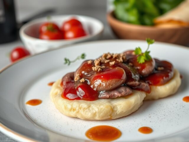 Wildpastei op pluksla met cumberland saus