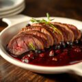 Wildzwijnhaasje met wildsaus