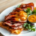 Wildzwijnsham met mangochutney