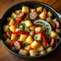 Winterse aardappelschotel met prei