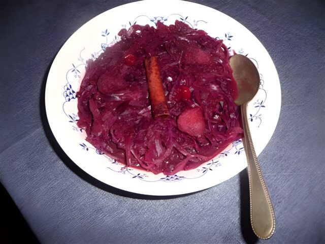 Winterse rode kool met verse cranberry’s