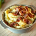 witlof ,aardappelpuree,een ui ,hamreepjes.