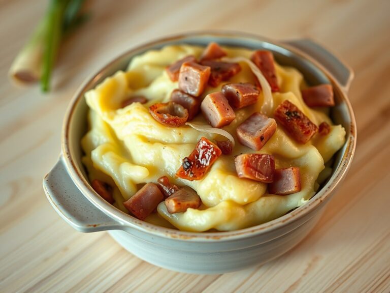 witlof ,aardappelpuree,een ui ,hamreepjes.