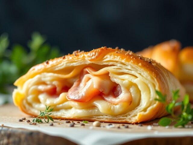 witlof met ham en kaas in bladerdeeg