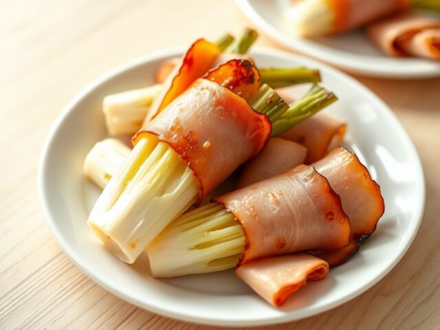 Witlof met ham uit de pan