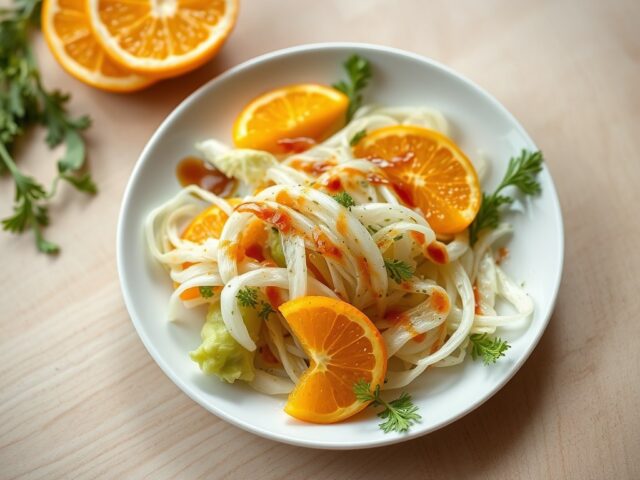 Witlof-venkelsalade met sinaasappel