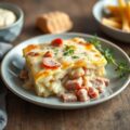 Witlofgratin met ham en kaassaus