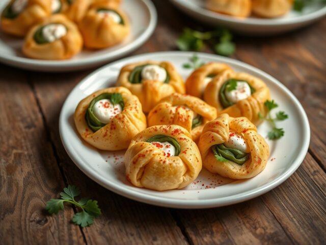 Witlofrolletjes op bladerdeegfleuron