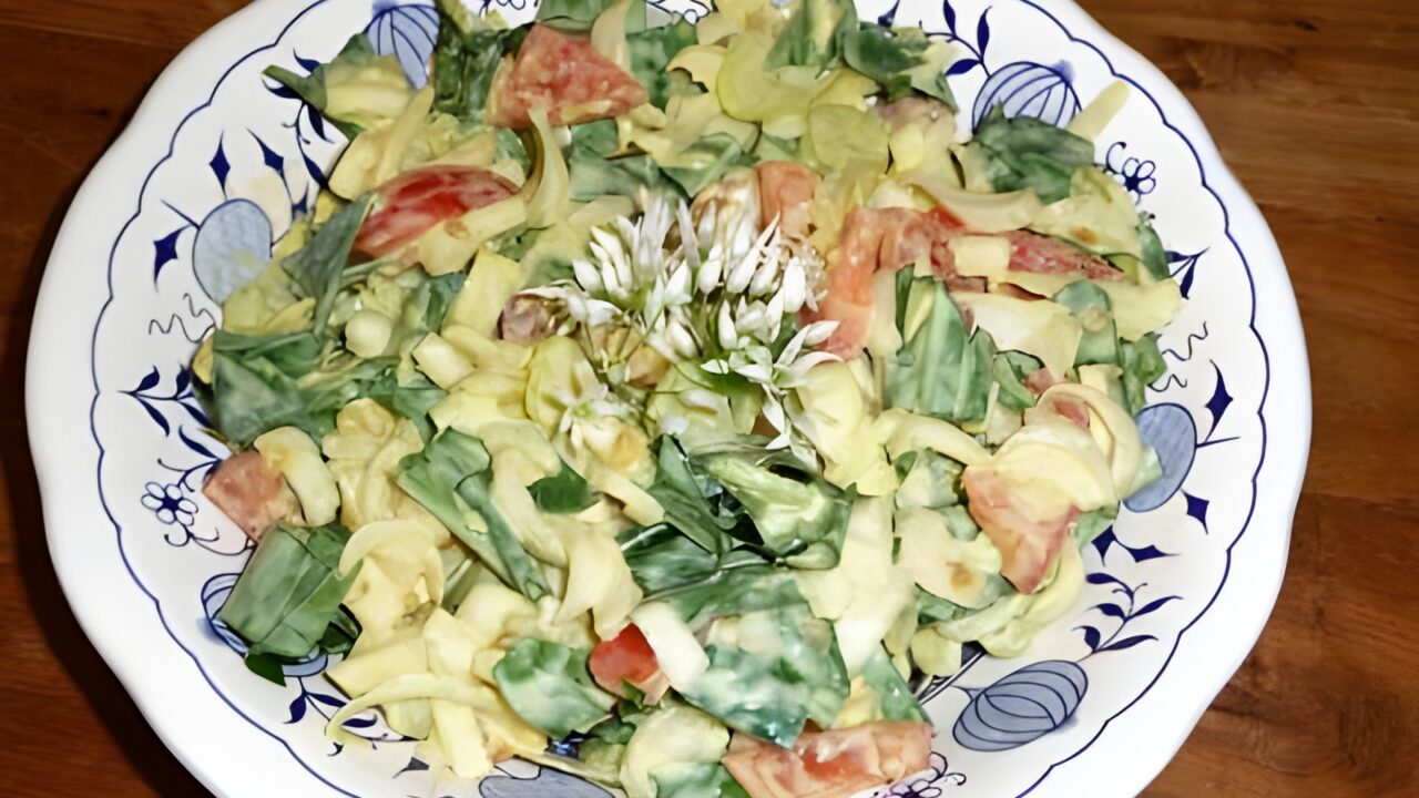 Witlofsalade met daslook