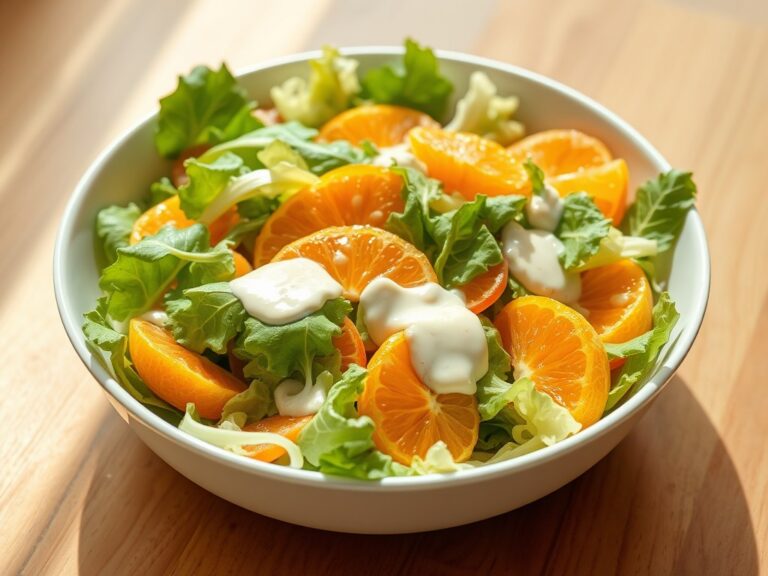 Witlofsalade met madarijntjes