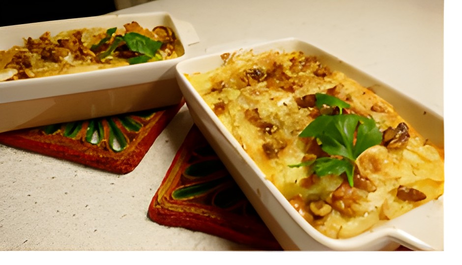 Witlofschotel met brie en notenkorst