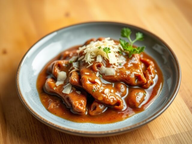 Witlofschotel met ketjapsaus en kaas