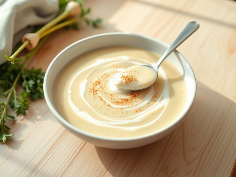 Witlofsoep met Mascarpone