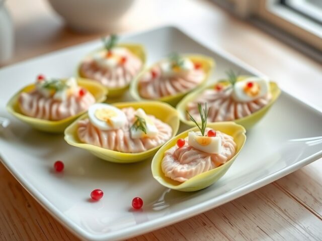 Witloofbootjes met forelmousse