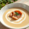 Witloofcrème met gerookte eendenfilet