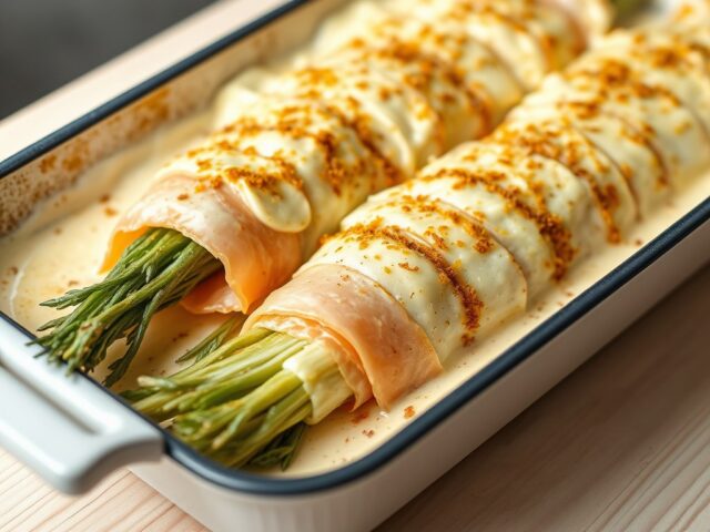 Witloofrolletjes met zalm