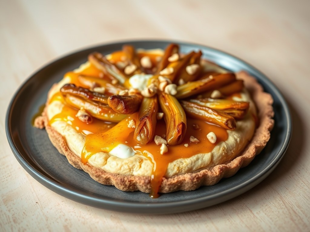 Witlooftatin met kaas, AI-gegenereerde illustratie