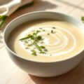 Witloofvelouté met boontjes