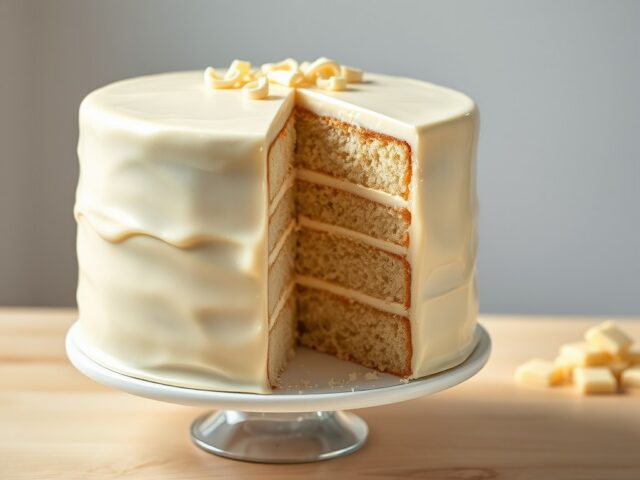 Witte chocoladetaart (2)