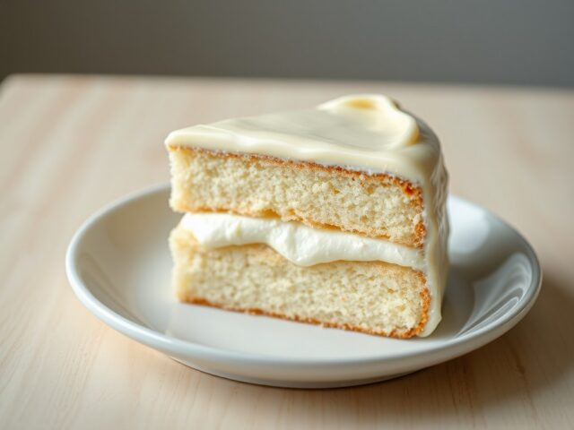 Witte-chocoladetaart