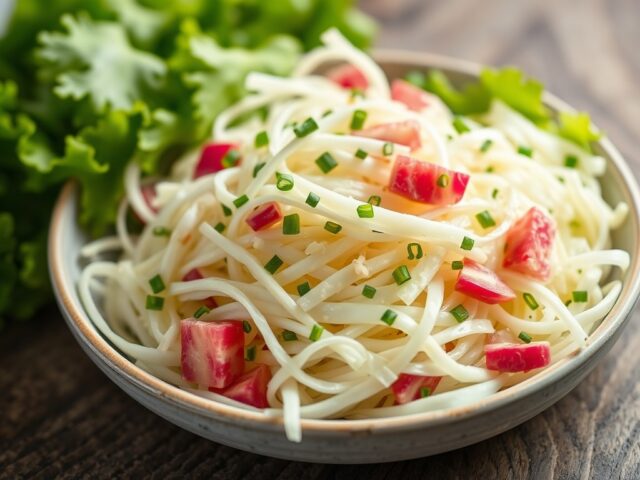 Witte koolsalade — AI-gegenereerde illustratie