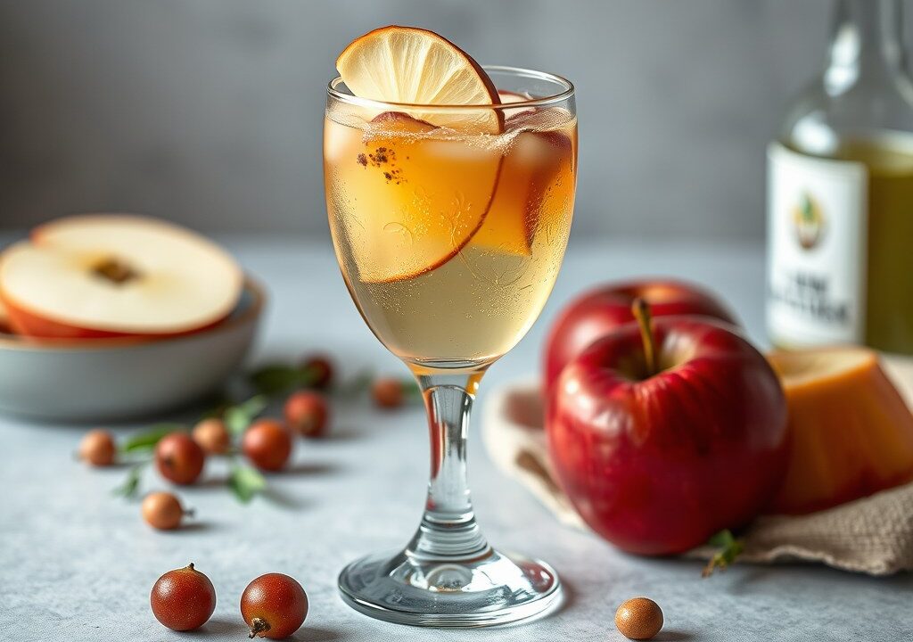 Witte Sangria – last minute, AI-gegenereerde illustratie