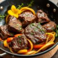 Wok met biefstuk en groenten