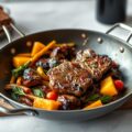 Wok met biefstuk en groenten