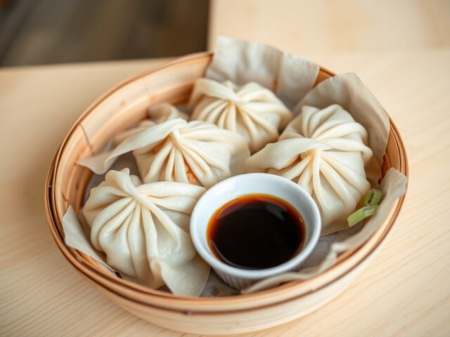 wontons met varkensvlees en garnalen