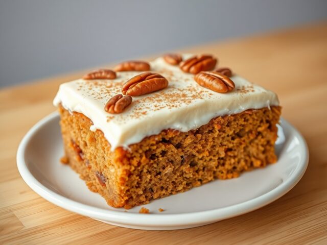 Wortelcake met pecannoten