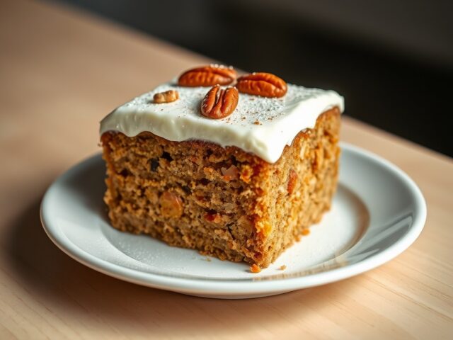 Wortelcake met pecannoten