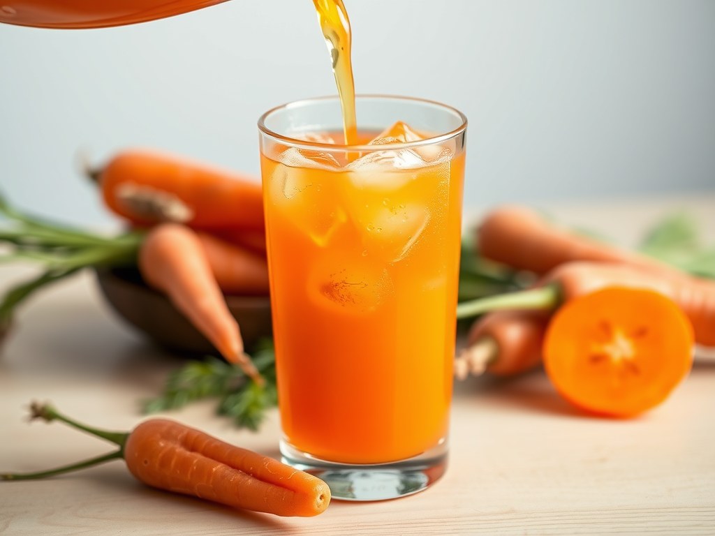 Wortelcocktail, AI-gegenereerde illustratie